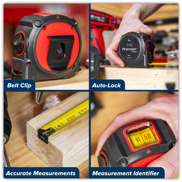 Thumbnail: SEALEY WINDOW TAPE MEASURE 5 MTR AK9852