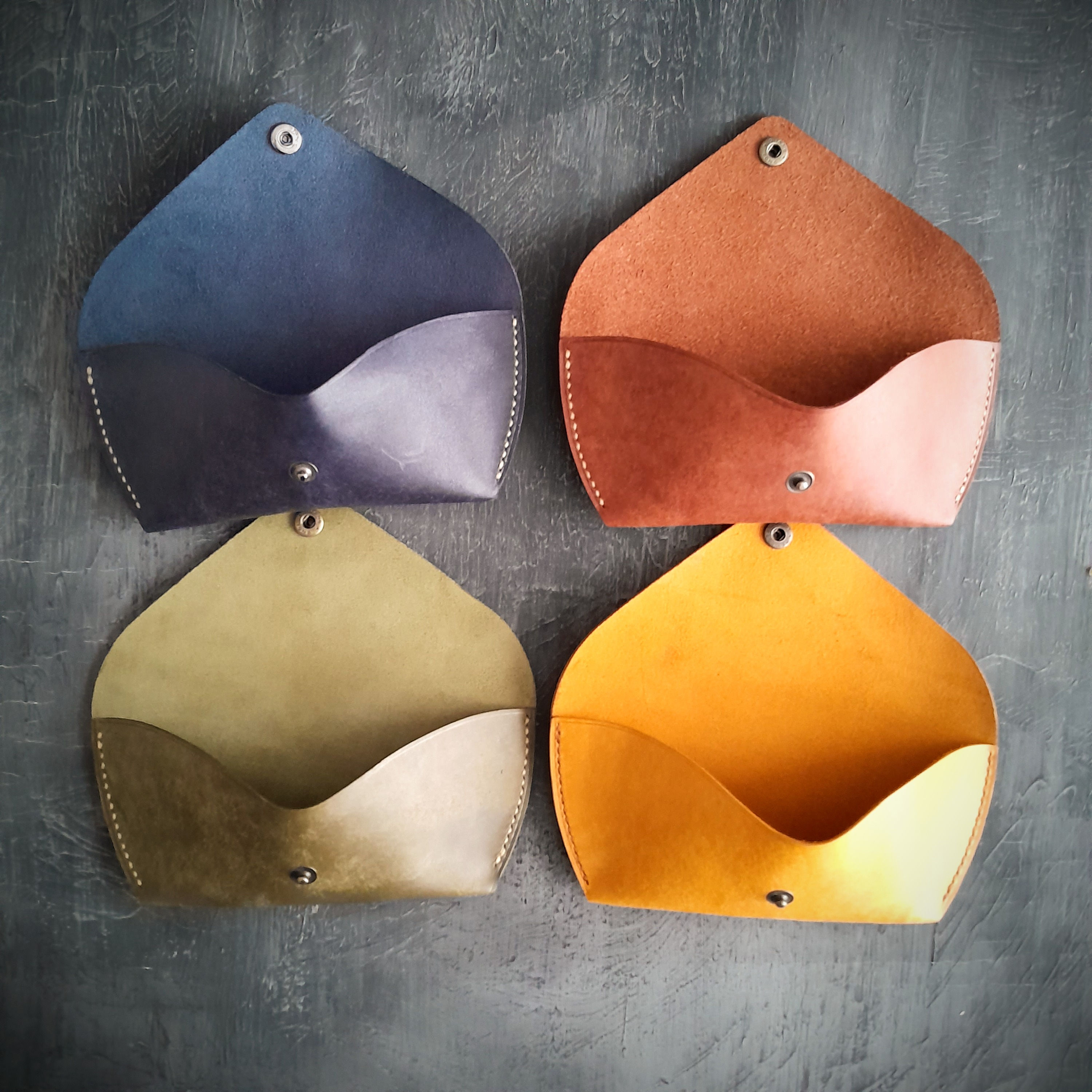 Deri Gözlük Kılıfı El Yapımı Hakiki Deri Gözlük Kabı Renkli Hakiki Deri Kılıf