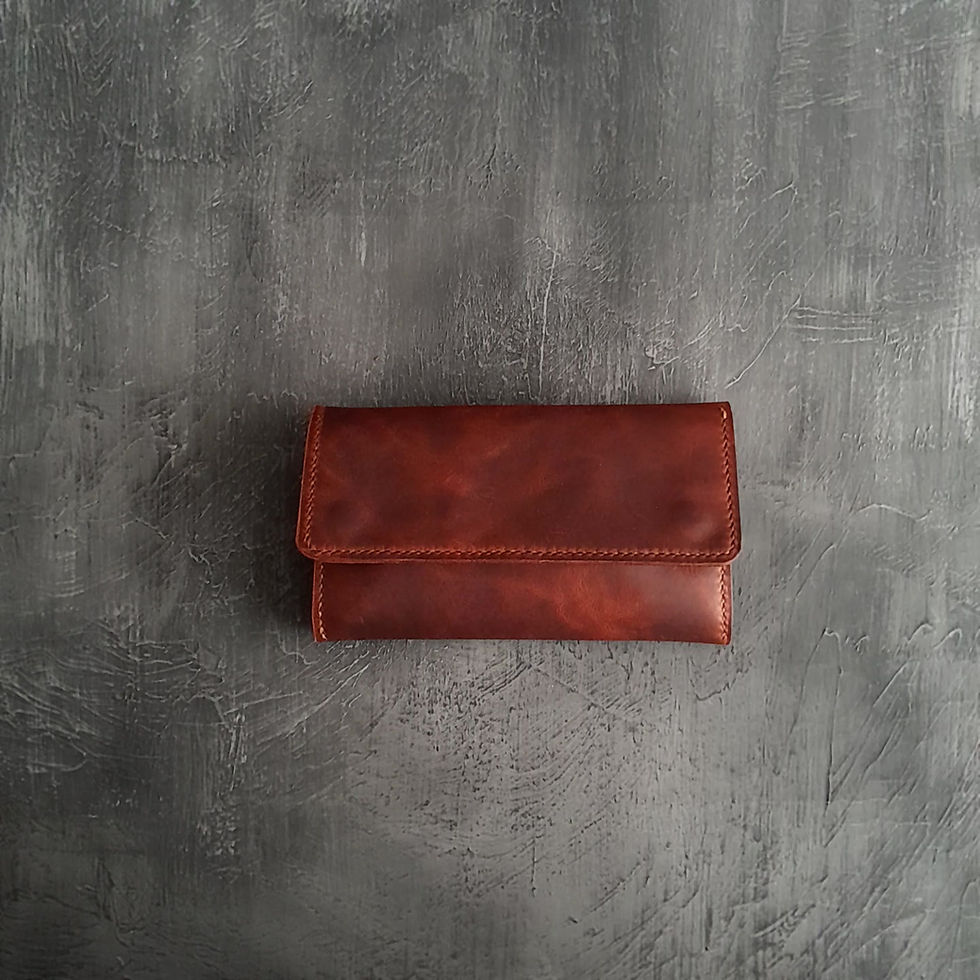 Küçük resim: El Yapımı Tütün Kesesi, Hakiki Deri Tütün Kesesi,Deri Tütün Cüzdanı Besni