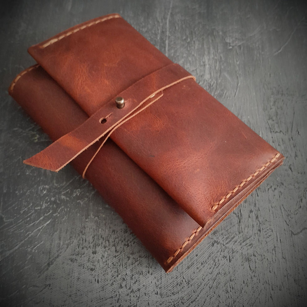 Küçük resim: hakiki deri el yapimi kuşaklı deri tutun kesesi 