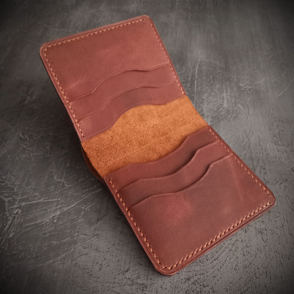 Küçük resim: el yapimi hakiki deri taba renk kartlık cuzdan