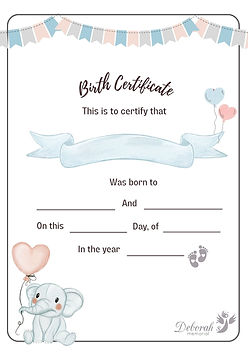 Birth certificate that parents can get for free