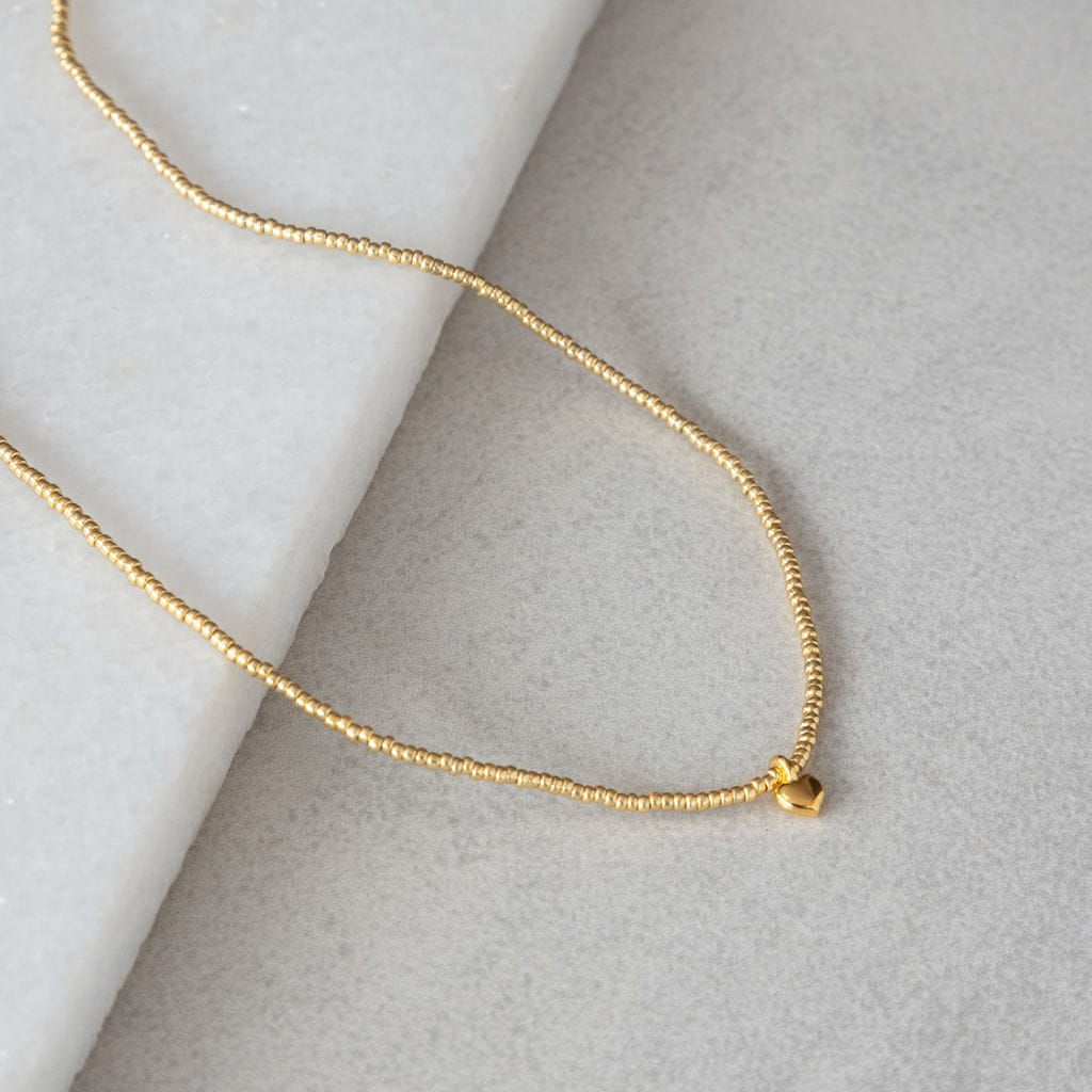 Makery Mini Heart Necklace in Gold