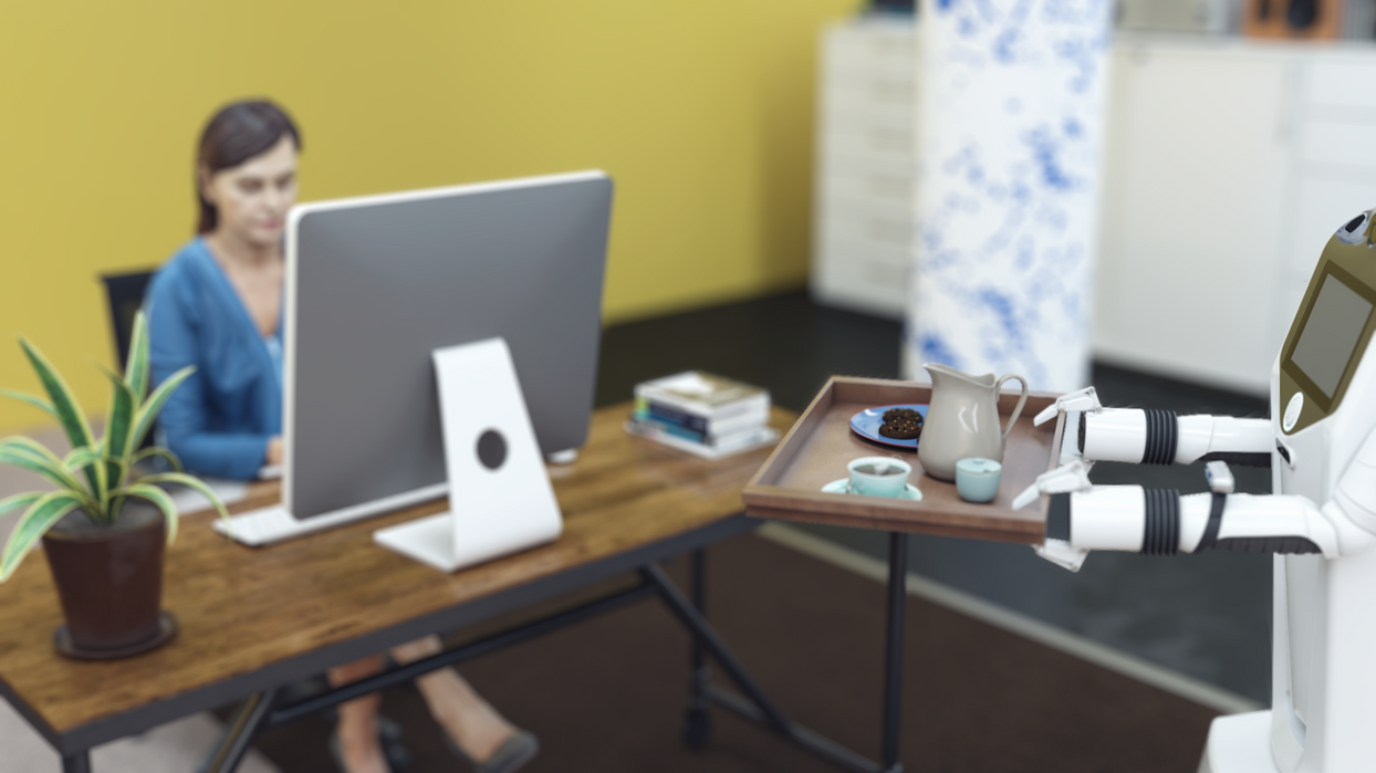 Gary the robot in the Office.png