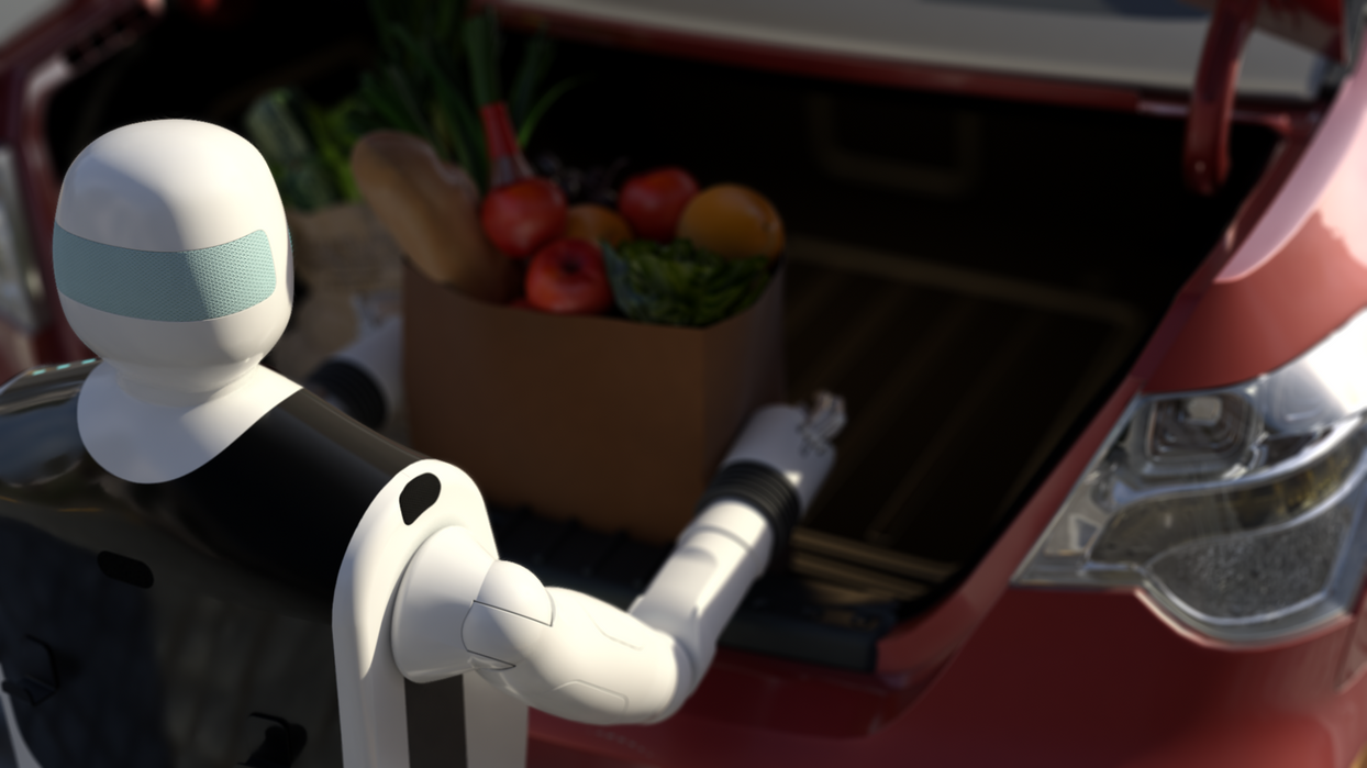 Gary the robot with a Car.png