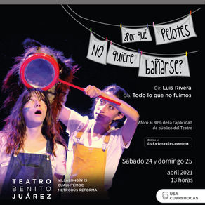 ¿POR QUÉ PELOTES NO QUIERE BAÑARSE” QUE COMBINA ARTE DE OBJETOS Y CIRCO DE PULGAS