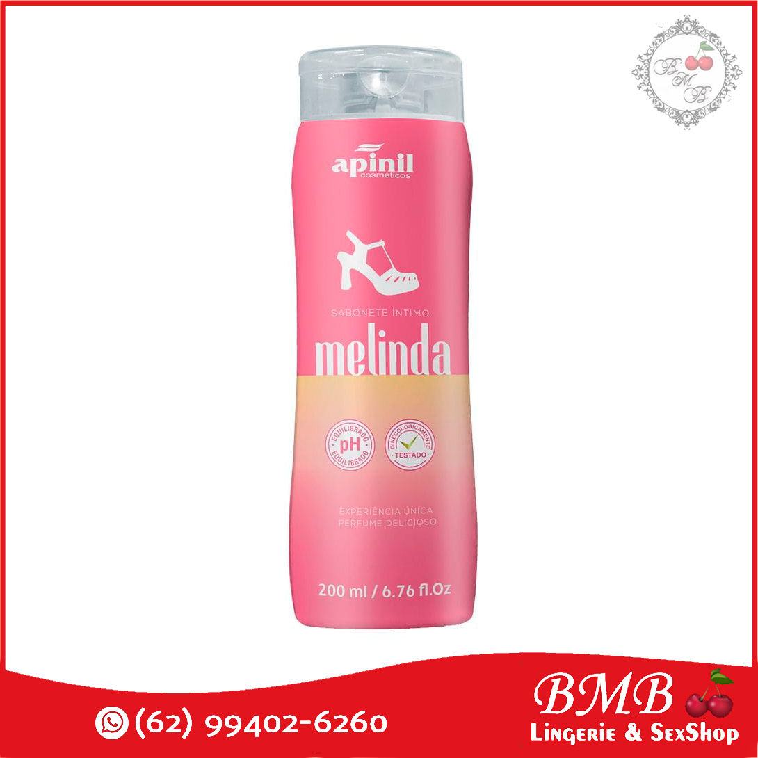 Sabonete Íntimo Melinda Romântico e Atraente 200ml - Apinil Cosméticos