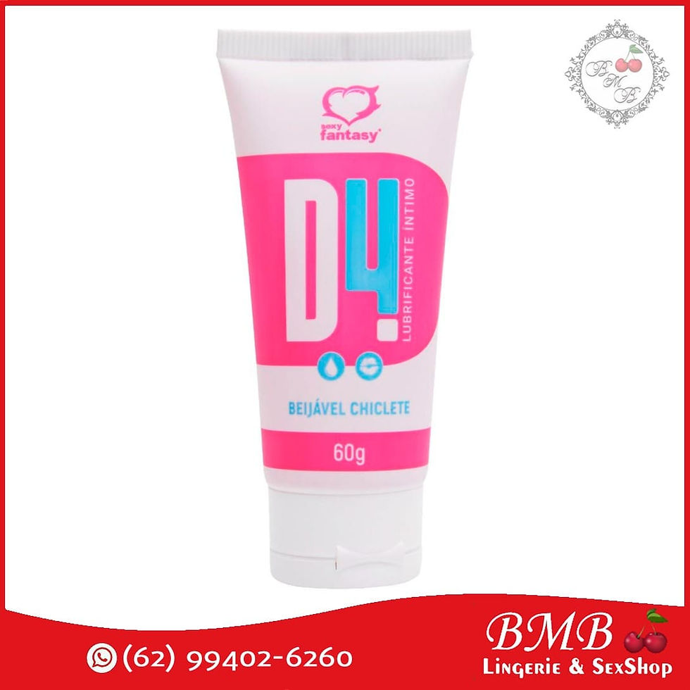 D4 Lubrificante Íntimo Beijável (Chiclete) - Sexy Fantasy - 60g