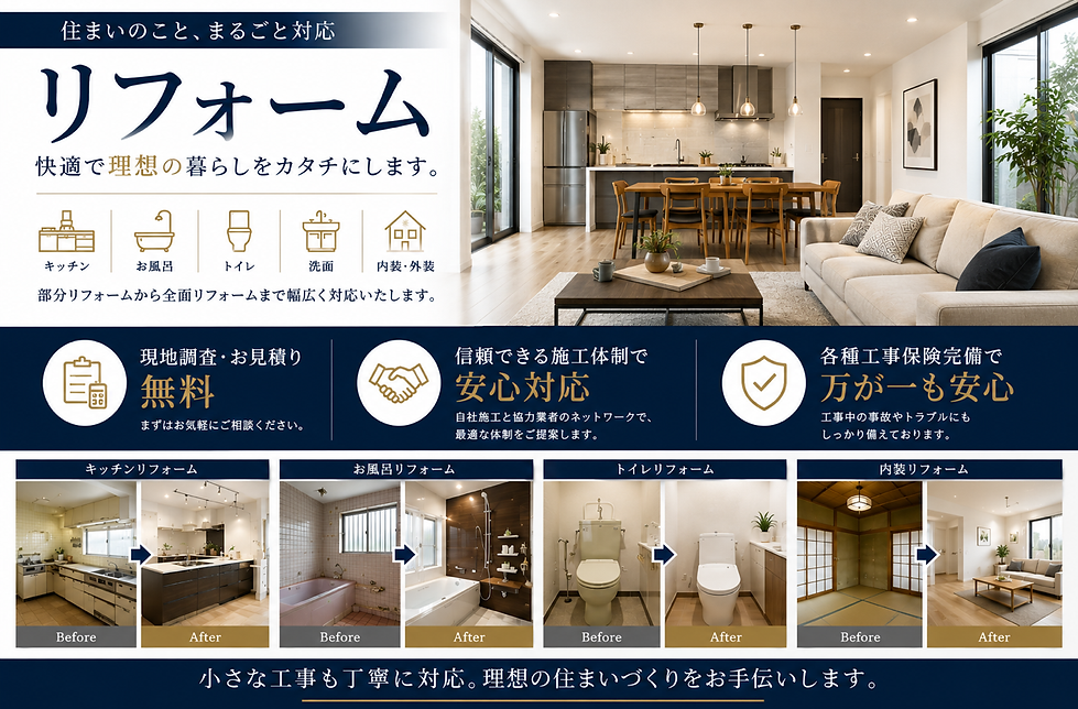 リフォームのビフォーアフター