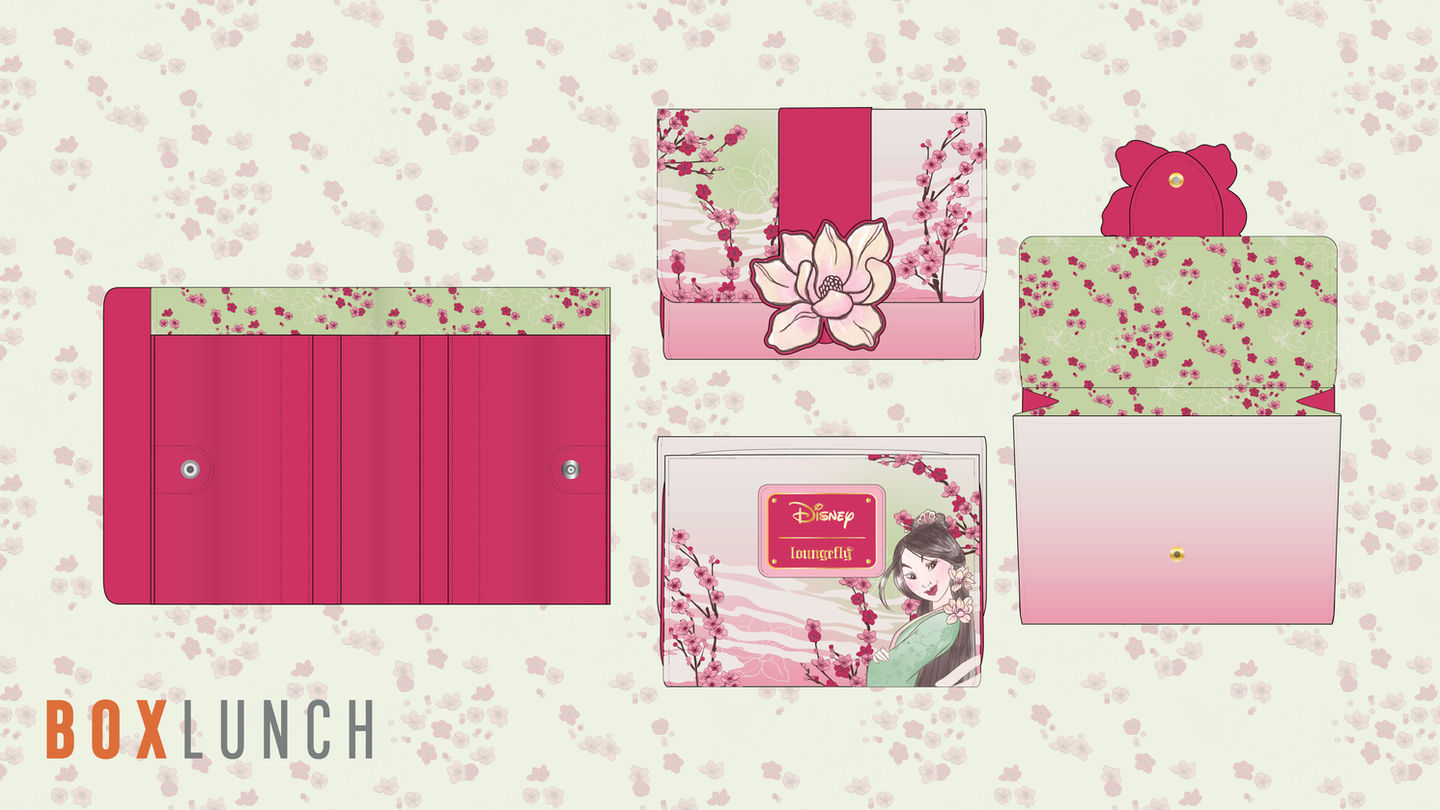 Mulan Cherry Blossom Wallet