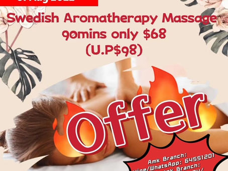 90mins massage only $68