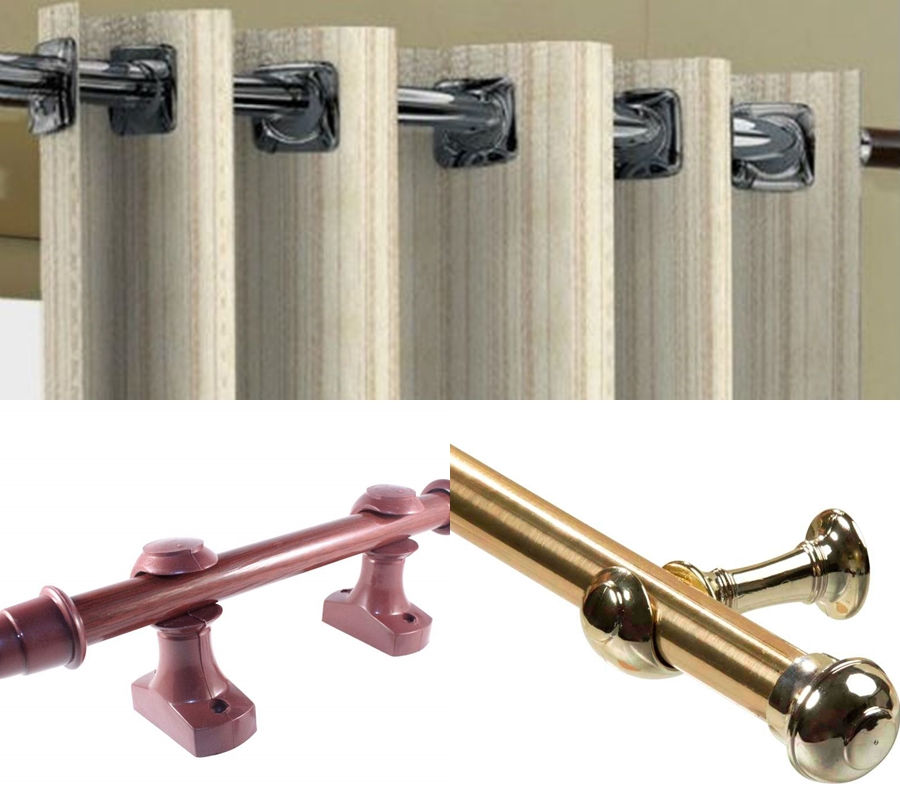 Fixação de varão para Cortinas