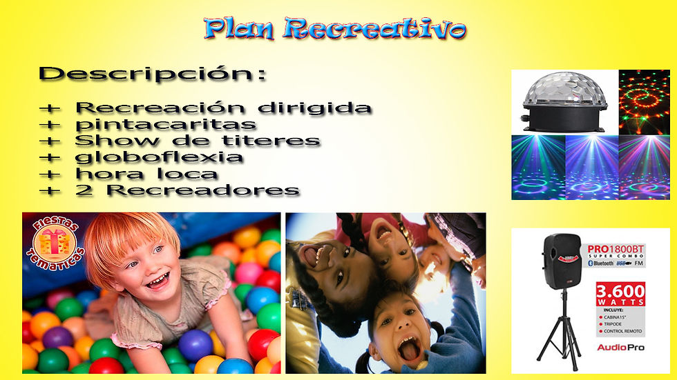 plan recreativo