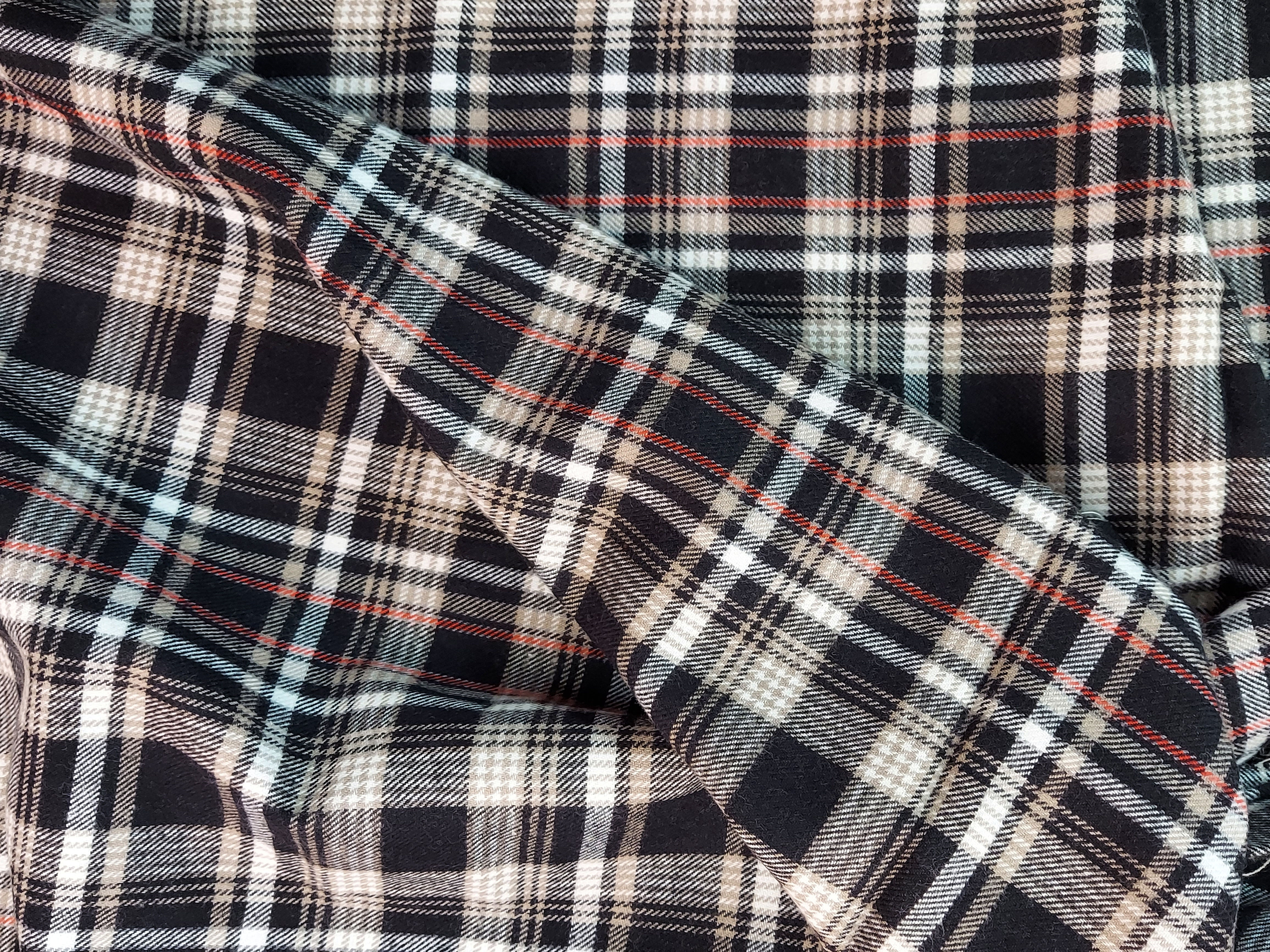 Textile Creations: Windstar WN 075 Cotton Flannel Plaid Fabric