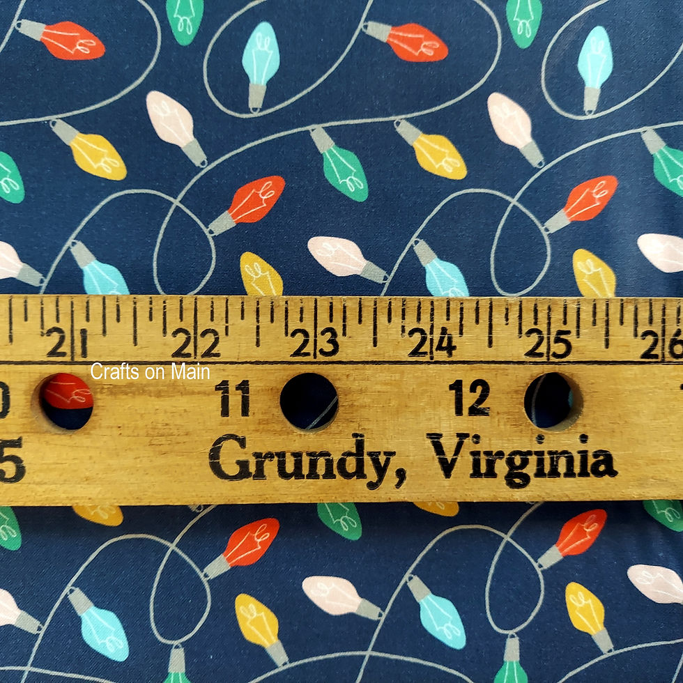 Thumbnail: Christmas Lights "Oh What Fun! 120-22455 Cotton Fabric by PBS