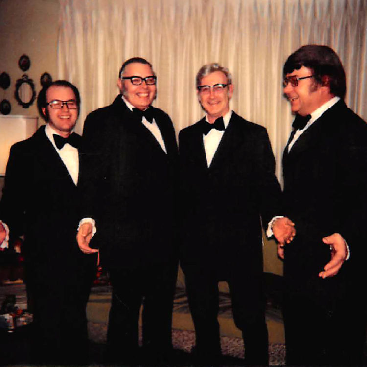 Michelle Dettmann’s father Sheldon (second from left) enjoys singing tenor in Barbershop Quartets, though he struggled to read music. Her parents encouraged her to learn more about music, and she graduated with a music minor from Concordia College, Moorhead. Contributed photo