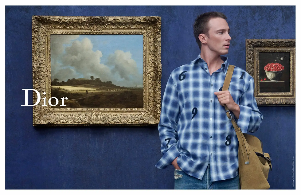 Drew Starkey in the Dior cruise 2027 campaign. Courtesy of Dior