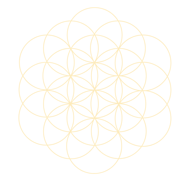 alt="Mot Reiki entouré de fleurs de vie, symbole d’énergie universelle, d’harmonie et de soins énergétiques."