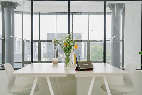 Be Coworking Space: Relaxation Area with Scenic City View.
