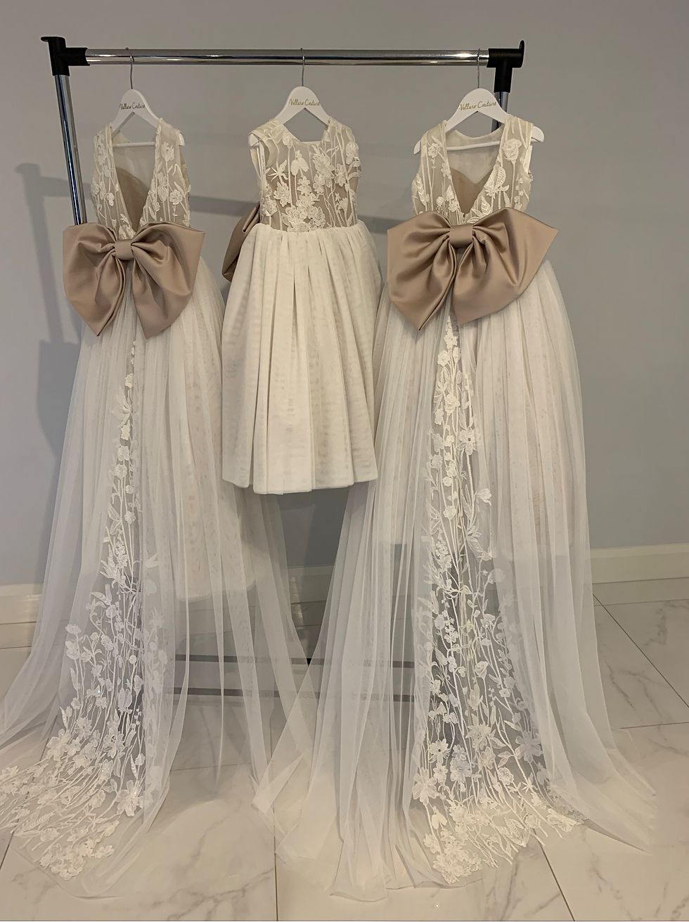 Thumbnail: Flower Girl Dress with Removable Train