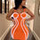 Thumbnail: Reflective Spaghetti Strap Bodycon Dress