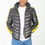 Thumbnail: Reflector Stripe Hooded Puffer Jacket