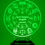 Küçük resim: LoveLamp Burç ve Astroloji Modeli 3 Boyutlu Konsept Hediye Kişiye Özel Led Lamba