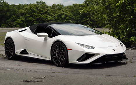 2020 White Lamborghini Huracan EVO Spyder