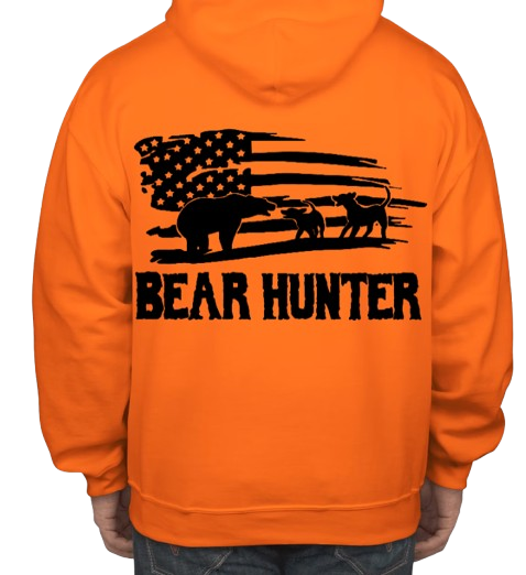 Thumbnail: Bear Hunter American Flag Pocket Hoodie
