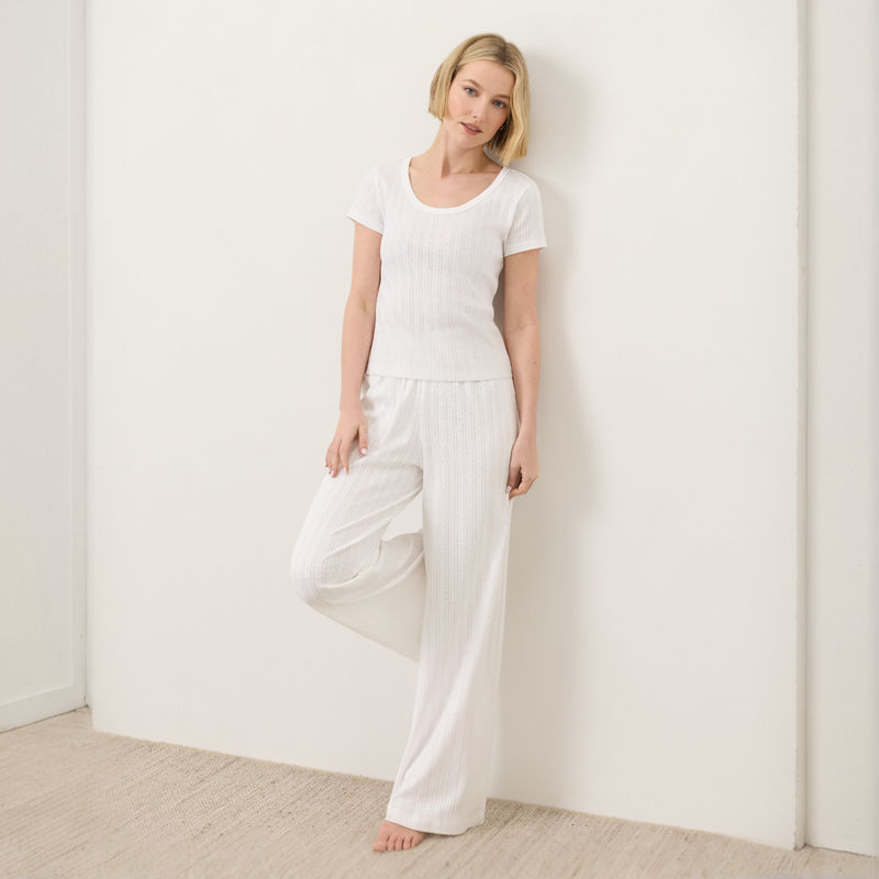 Thumbnail: Organic Cotton Pointelle Tee
