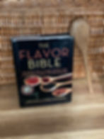 the flavor bible, wooden spoon, crate, wicker, fortnum and mason