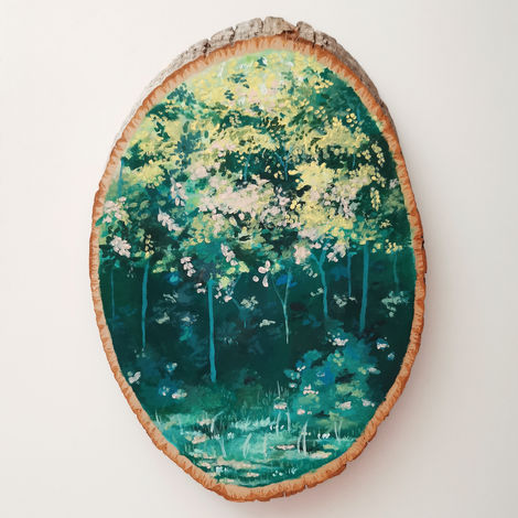 Painting of a forest