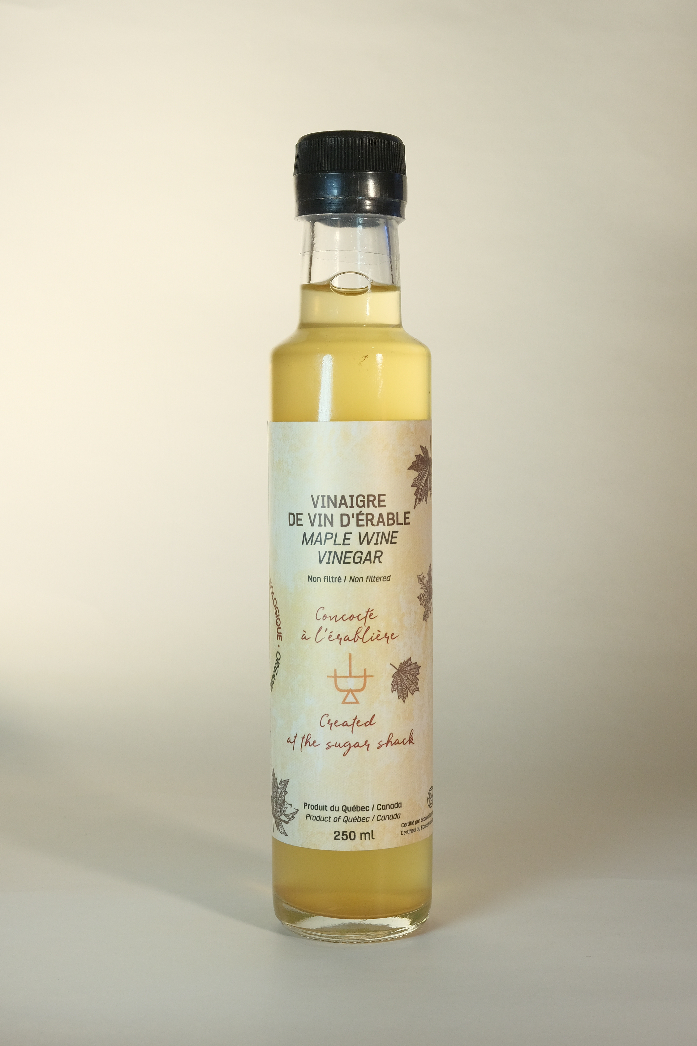 Vinaigre de vin d'érable bio 250 ml