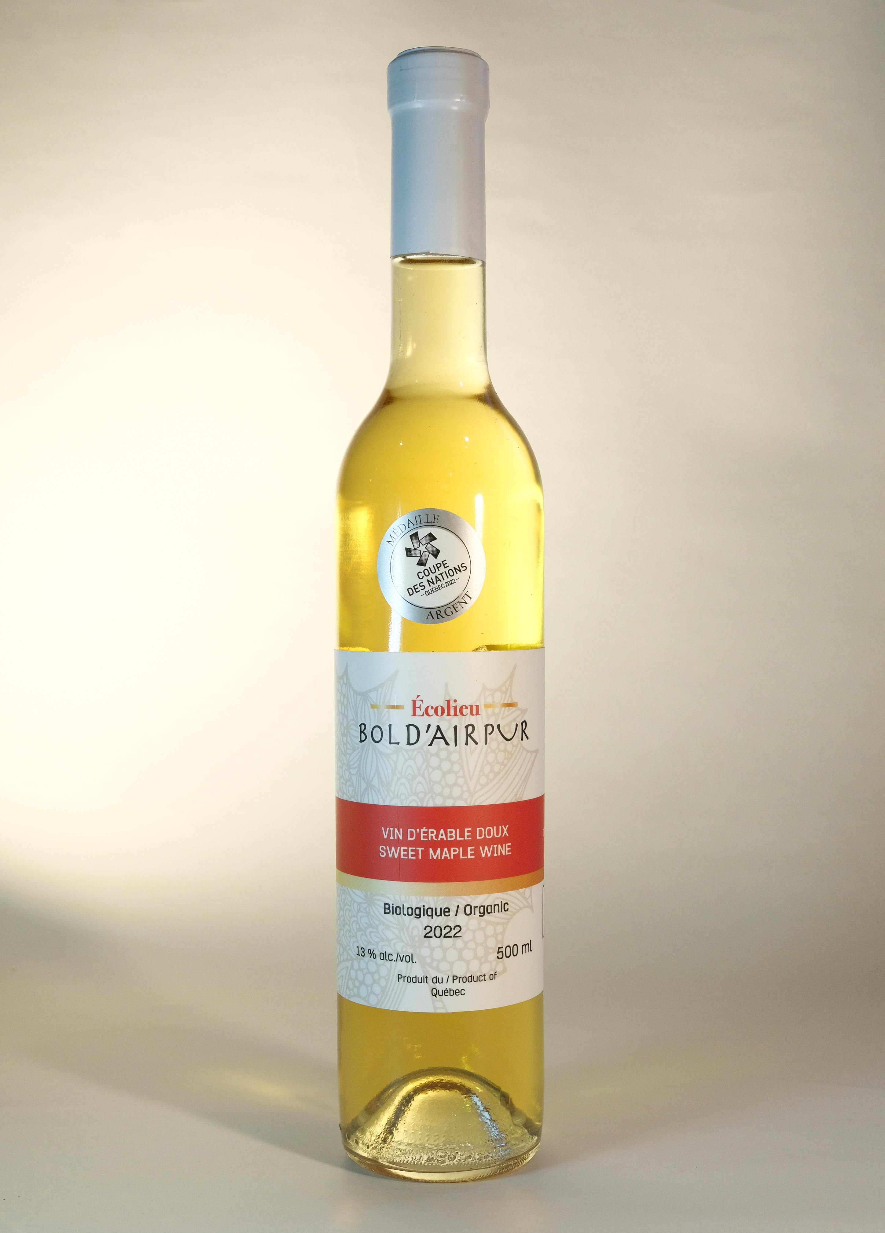 Vin d'érable doux bio 500 ml