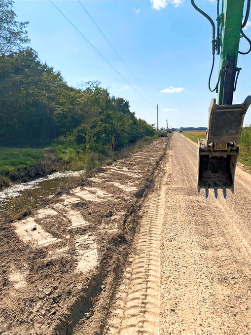 Example of access road repair.
