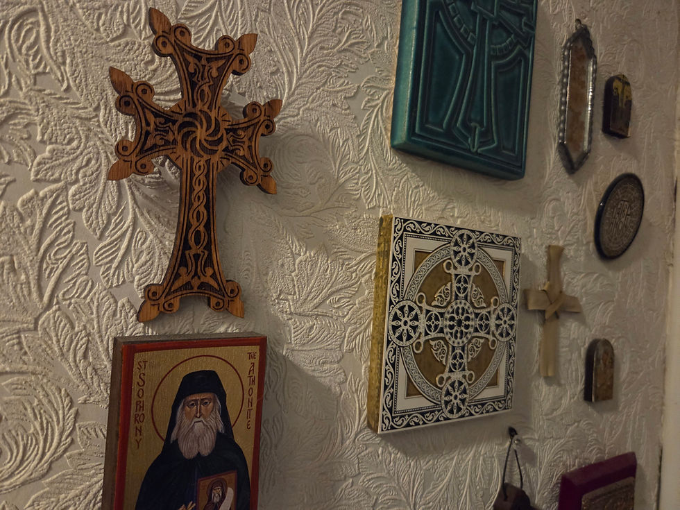 Thumbnail: Handcrafted Wooden Cross (Armenian խաչքար)