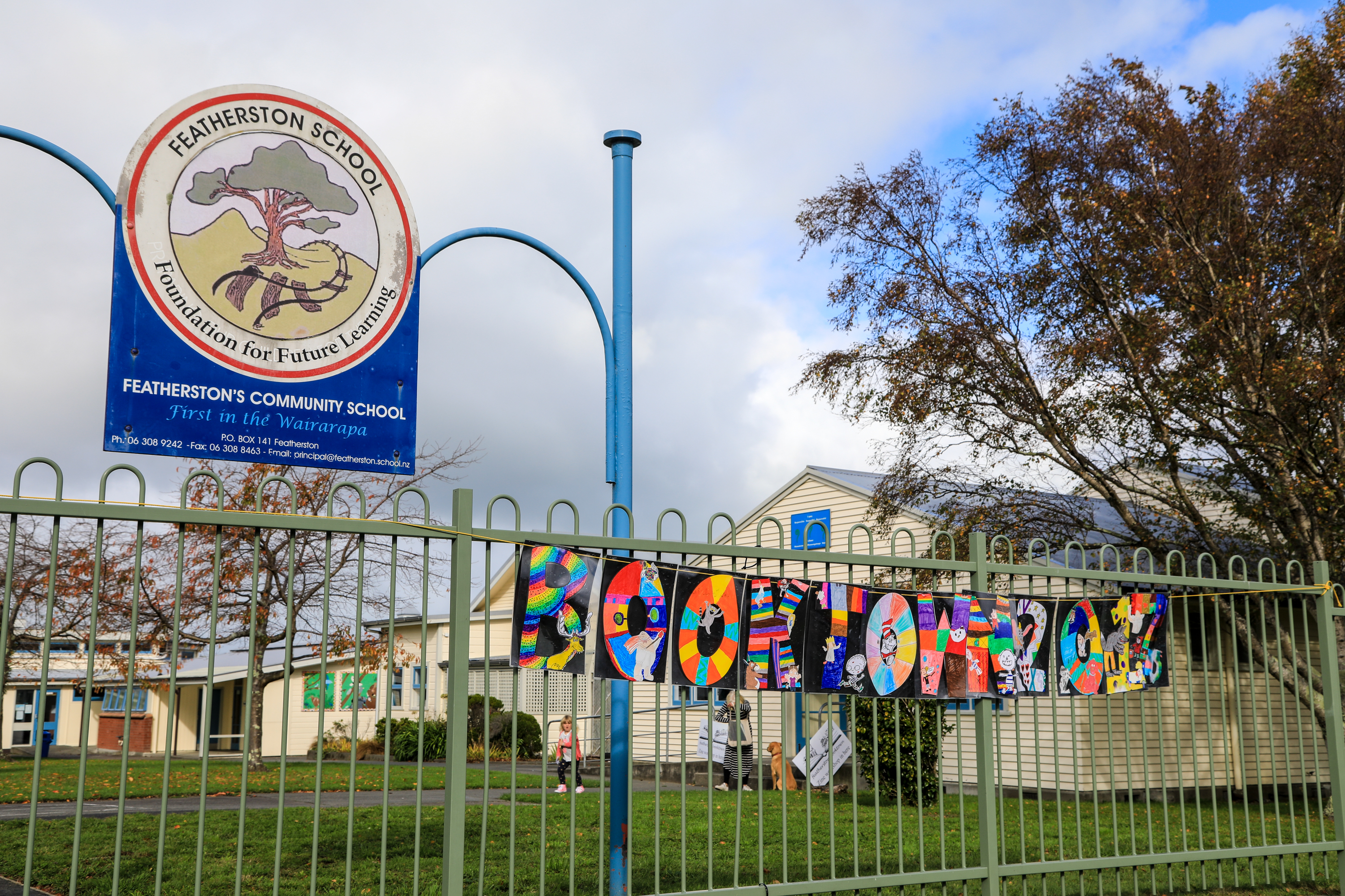 Featherston School mural for Booktow