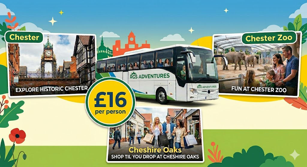 Chester/Cheshire Oaks/Chester Zoo (TRAVEL ONLY) Tuesday 26th May 2026