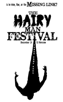 Hairy Man Festival Poster