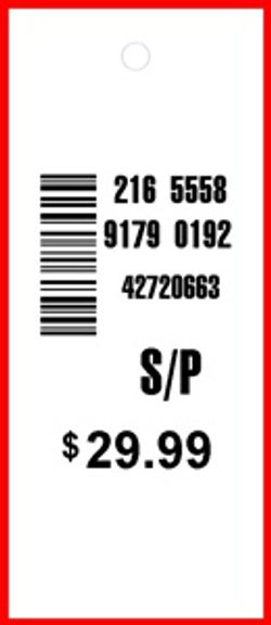 VISION - TAG - 1.25 X 3