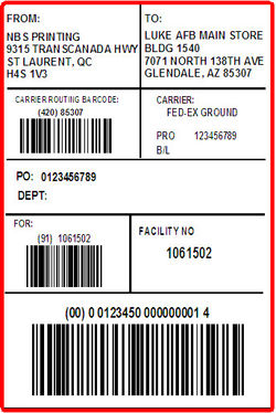 AAFES - LABEL - 4 X 6