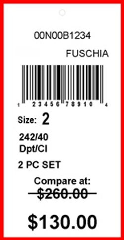 NORDSTROM - TAG - 1.375 X 2.75-1