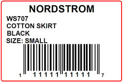 NORDSTROM - LABEL - 3 X 2