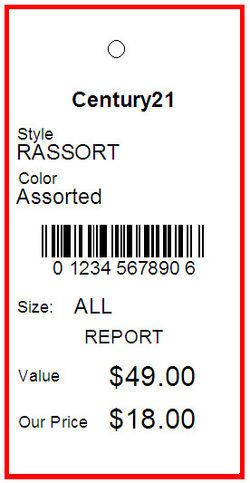 CENTURY 21 - TAG - 2.785 x 1.375