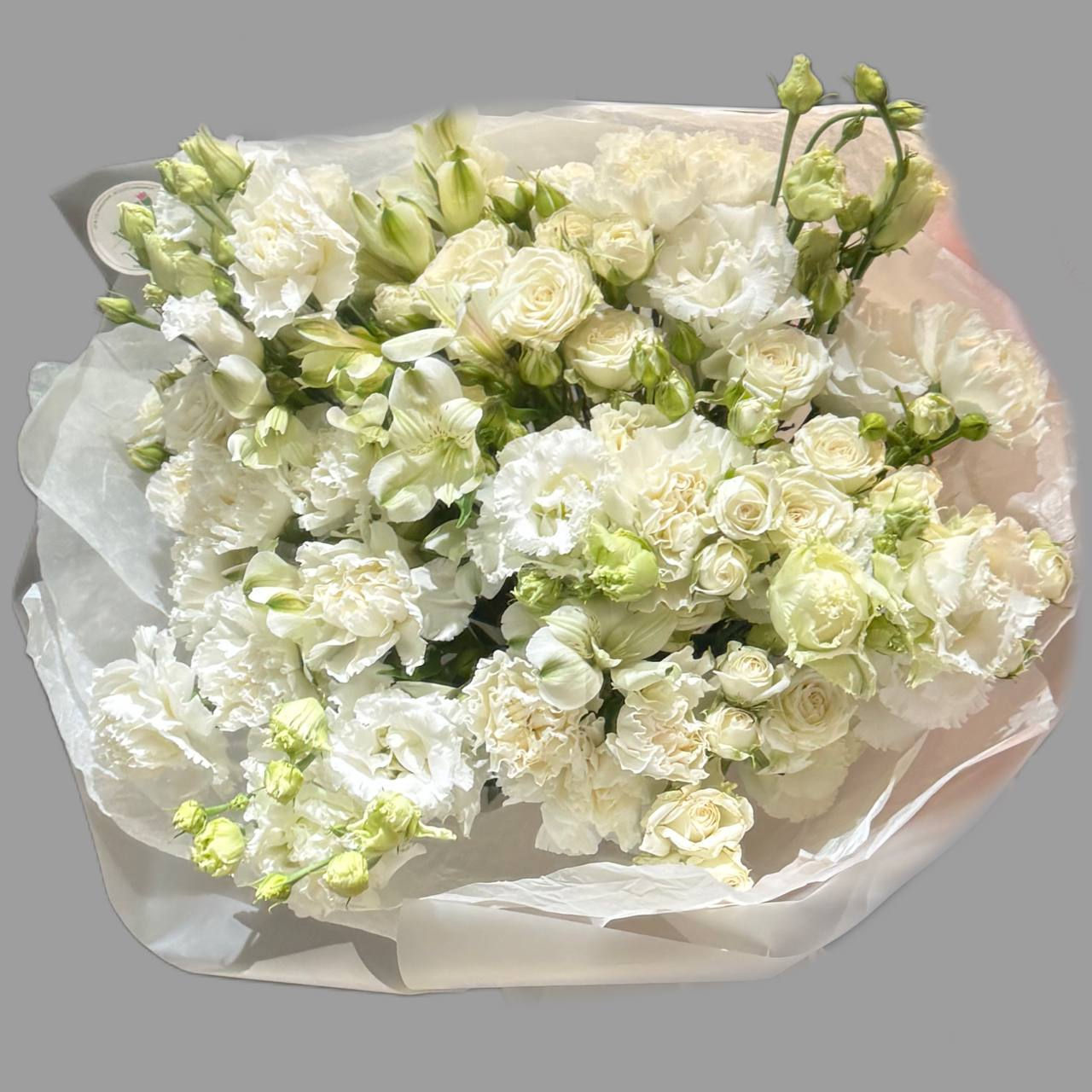 bukiet w białym kolorze