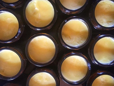 jars of tallow balm that show a solid texture