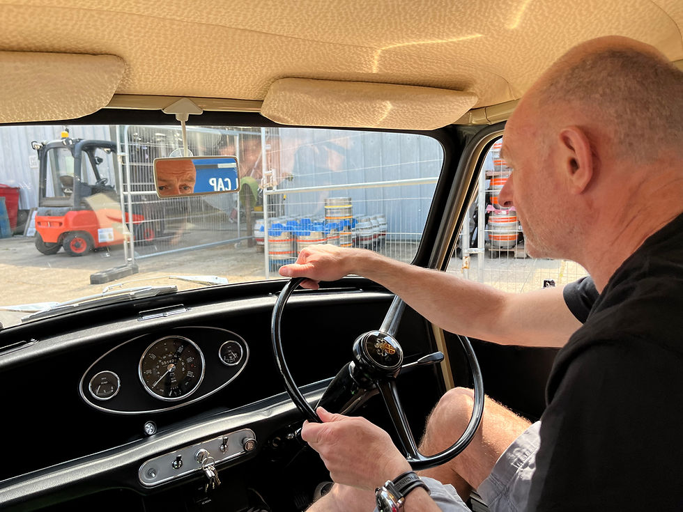 Driving a mini Cooper s mk2