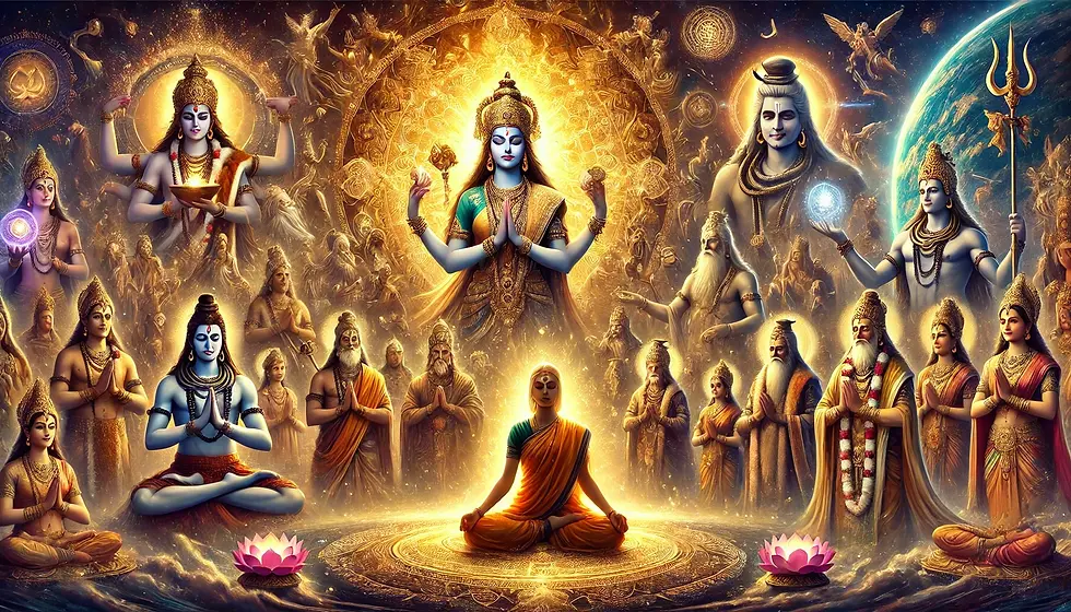 DALL·E 2025-03-10 15.41.14 - A grand and divine depiction of __Goddess Devi and Lord Shiva