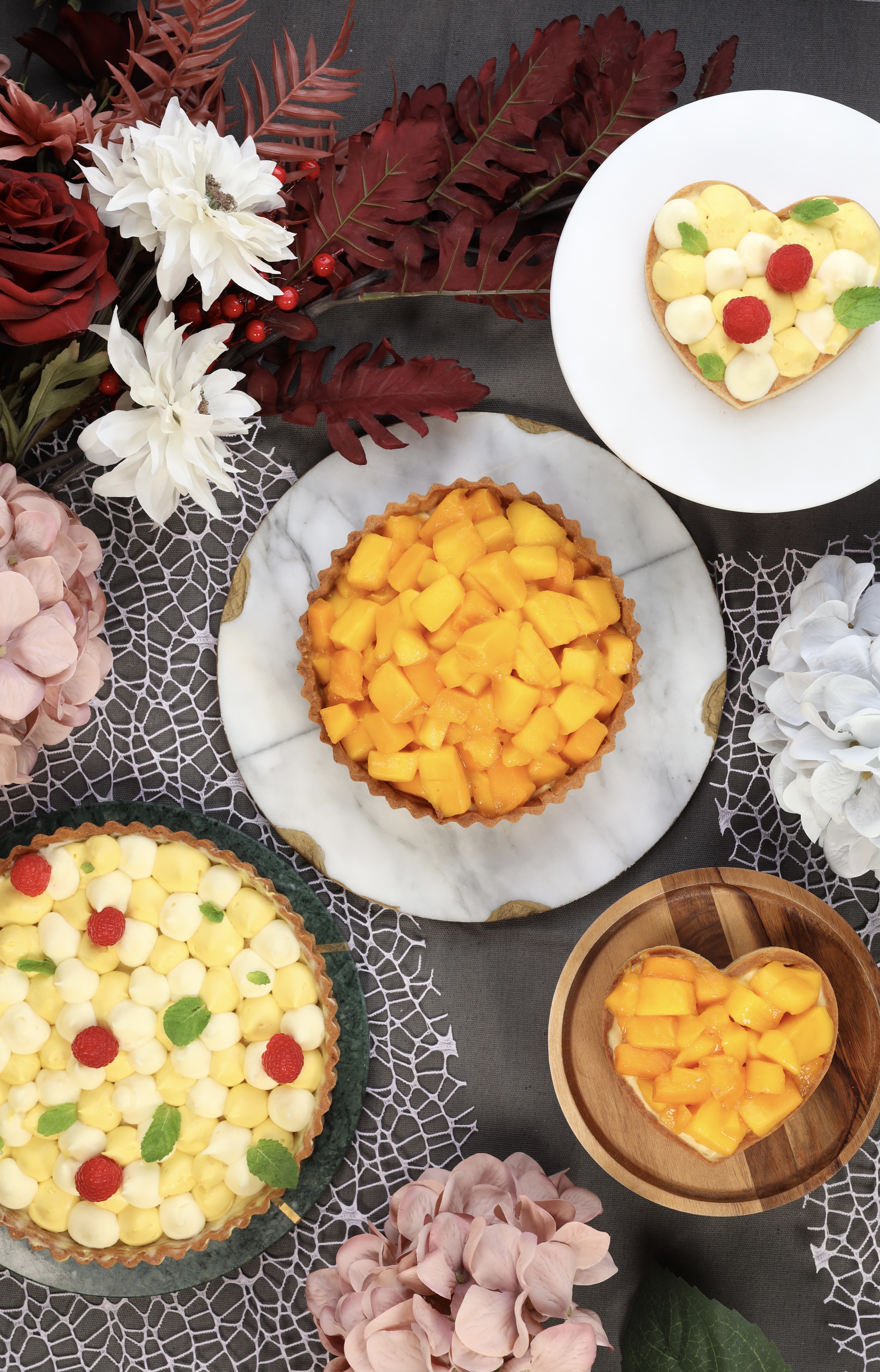 Arranged Food and Objects