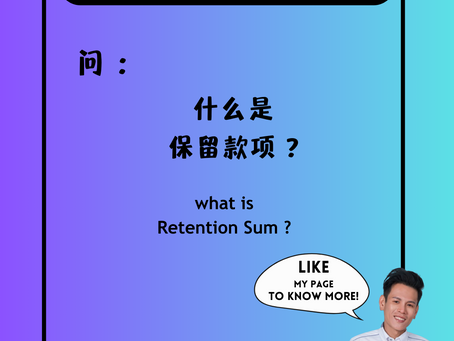 什么是 保留款项 ?
what is Retention Sum ?